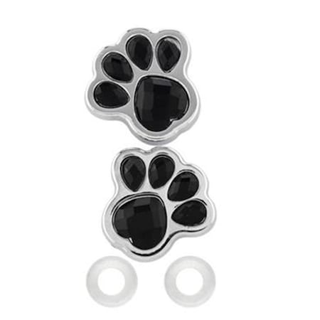 Strike3 82530 Paw Print Design Fastener Caps, Chrome ST2605117